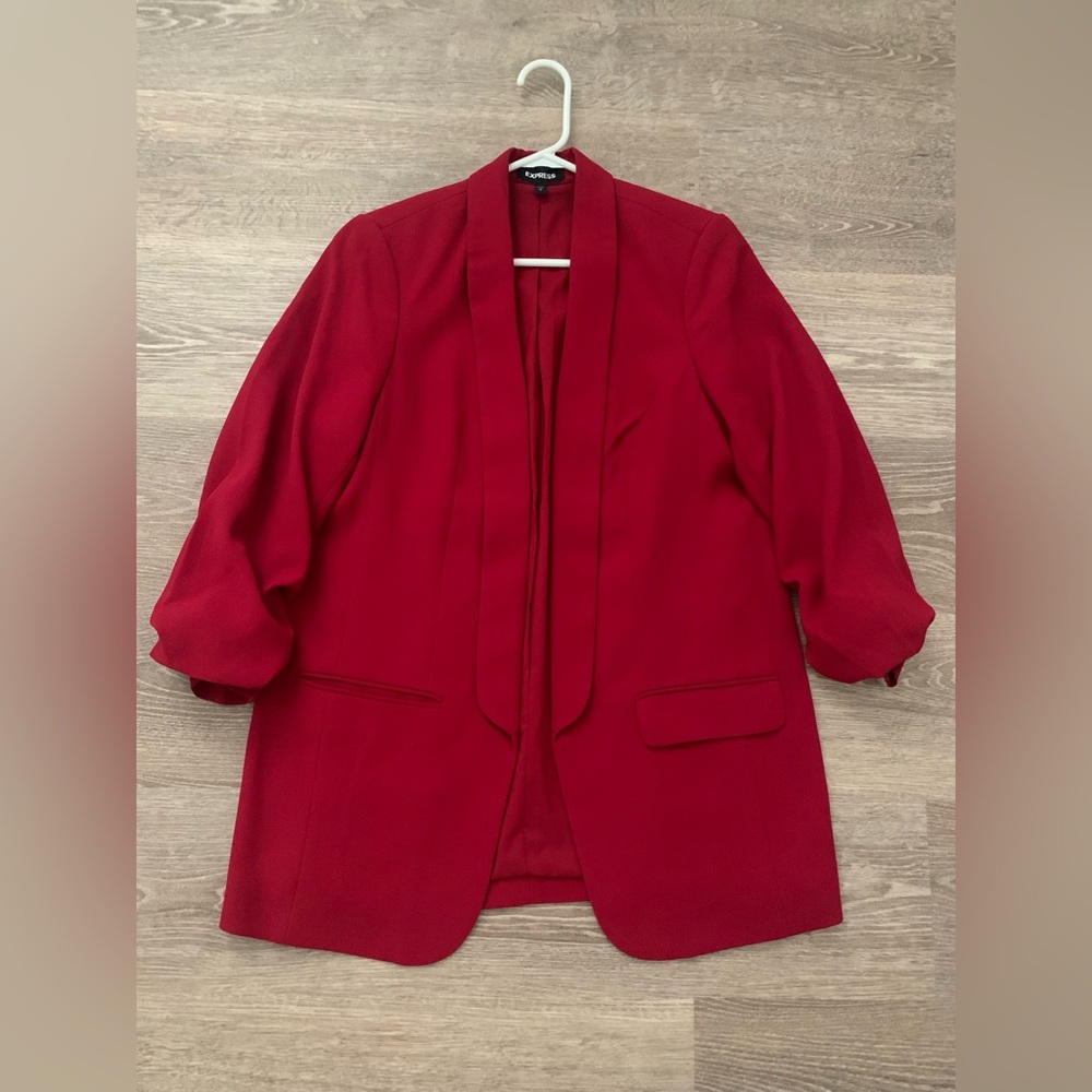Express Women's Bold Red Blazer